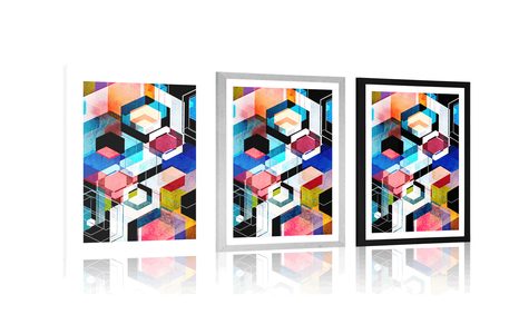 POSZTER PASZPORTUVAL ABSZTRAK GEOMETRIA - ABSZTRAKT POSZTEREK - POSZTEREK