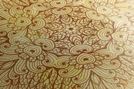 SLIKA ZLATA ETNIČNA MANDALA - SLIKE FENG SHUI - SLIKE