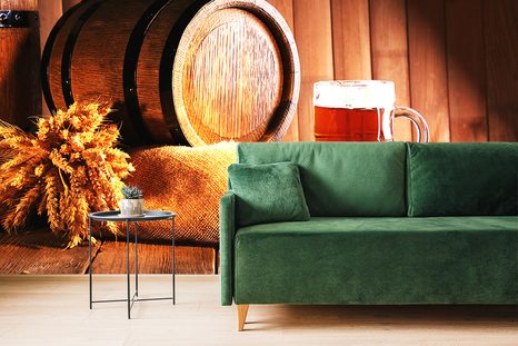 CARTA DA PARATI – BARILE DI BIRRA - CARTA DA PARATI CIBO E BEVANDE - CARTA DA PARATI