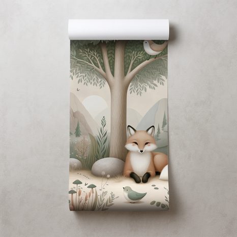 TAPETA LESNÍ POHÁDKA S LIŠKOU - DĚTSKÉ TAPETY - TAPETY