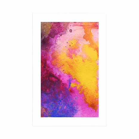 POSTER WITH MOUNT COLORS OF JOY - ABSTRACT AND PATTERNED - POSTERS