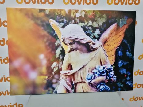 КАРТИНА НА ПЛАТНО – СТАТУЯ НА АНГЕЛ - КАРТИНИ НА АНГЕЛИ - КАРТИНИ