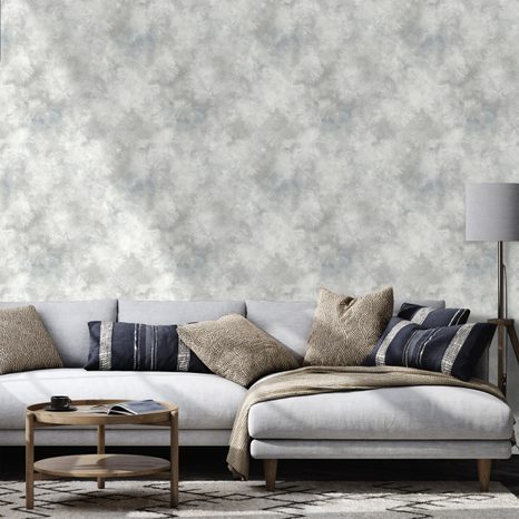 SAMOLEPÍCÍ TAPETA JEMNÉ ŠEDÉ AKVARELOVÉ MRAKY - ΤΑΠΕΤΣΑΡΊΕΣ ΣΎΜΦΩΝΑ ΜΕ ΘΈΜΑ - ΤΑΠΕΤΣΑΡΊΕΣ