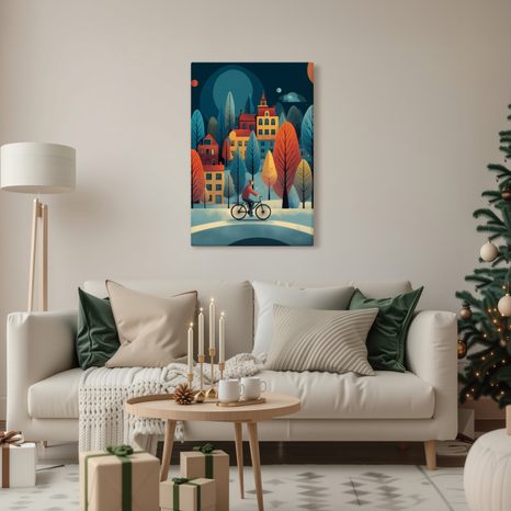 OBRAZ KOUZELNÁ ZIMNÍ VESNICE - VÁNOČNÍ A ZIMNÍ OBRAZY - PICTURES