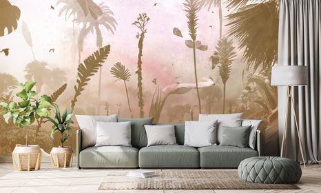 TAPET JUNGLĂ ÎN BRAȚELE ANIMALELOR - TAPET JUNGLĂ - TAPETURI