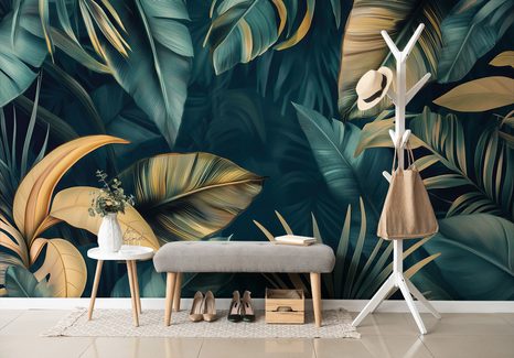 TAPETA PALMOVÉ A BANÁNOVÉ LISTY - TAPETY - TOTÁLNÍ VÝPRODEJ 🔥
