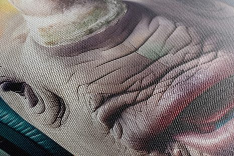 STAMPA SU TELA – RINOCERONTE CON CUFFIE - QUADRI DI ANIMALI DA FESTA CON LE CUFFIE - STAMPE E QUADRI