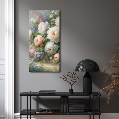 OBRAZ ROMANTICKÉ PIVOŇKY V ROZKVETLÉ LOUCE - OBRAZY KVĚTŮ - OBRAZY