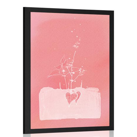 POSTER PINK FLOWER CHARM