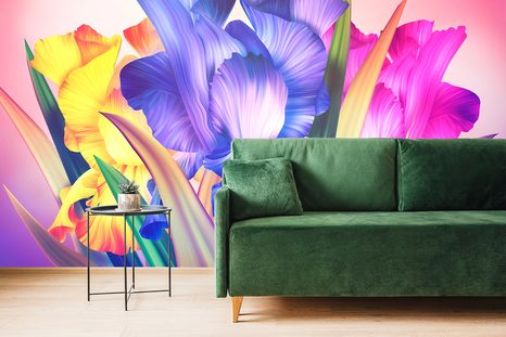 TAPETA KVĚTINOVÁ FANTAZIE - TAPETY KVĚTINY - TAPETY