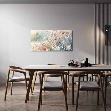 OBRAZ STYLIZOVANÁ KVĚTINOVÁ KOMPOZICE - OBRAZY KVĚTŮ - OBRAZY