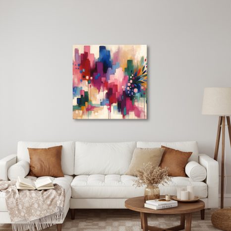 OBRAZ KVĚTINY V MODERNÍ ABSTRAKCI - ABSTRAKTNÍ OBRAZY - OBRAZY