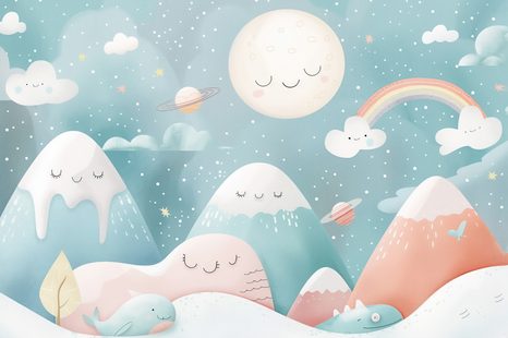 TABLOU PENTRU COPII PEISAJUL SOMNOROS - TABLOURI PENTRU COPII - TABLOURI