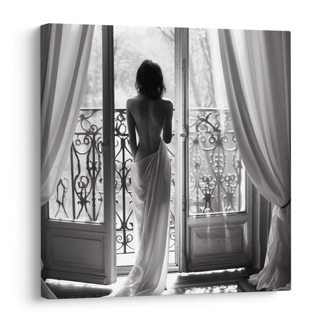 OBRAZ SAMETOVÉ RÁNO U OKNA - OBRAZY ŽENY - OBRAZY