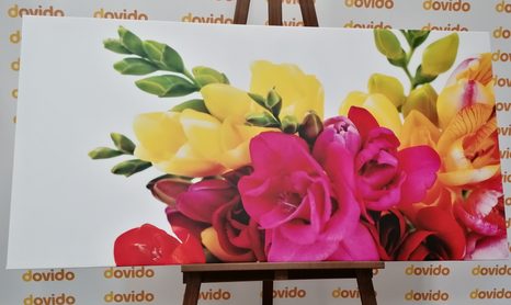 QUADRO SU TELA – BOUQUET DI FRESIE - 🔥 SVENDITA TOTALE