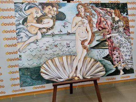 WANDBILD REPRODUKTION VON SANDRO BOTTICELLI - DIE GEBURT DER VENUS - BILDER VON MENSCHEN - BILDER