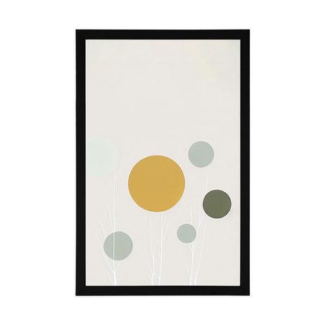 POSZTER MINIMALISTÁK FÁK KÖRÖKKEL. - BOTANIKUS - POSZTEREK