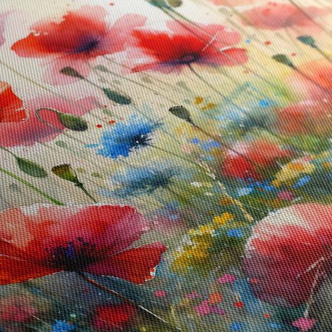 WANDBILD BLÜHENDE SOMMERWIESE - WANDBILDER FELDER UND WIESEN - BILDER