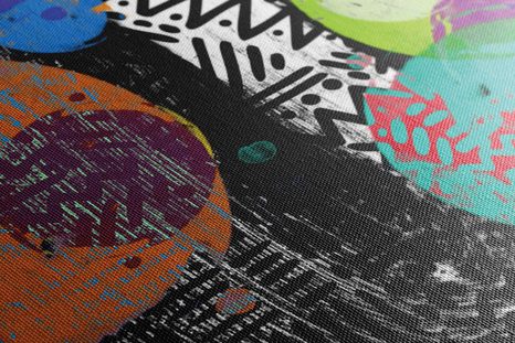 OBRAZ ABSTRAKTNÍ KOMPOZICE - POP ART OBRAZY - OBRAZY