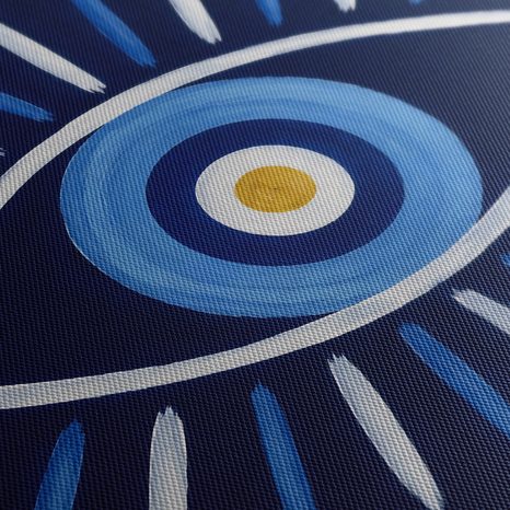 QUADRO SU TELA – OCCHIO BLU PORTAFORTUNA - QUADRI SECONDO IL MOTIVO - STAMPE E QUADRI