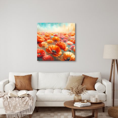OBRAZ PESTROBAREVNÉ MÁKY - OBRAZY POLE A LOUKY - OBRAZY