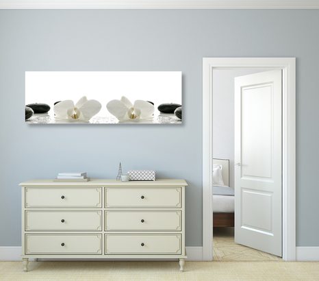 SLIKA BELI CVETOVI ORHIDEJE - SLIKE FENG SHUI - SLIKE