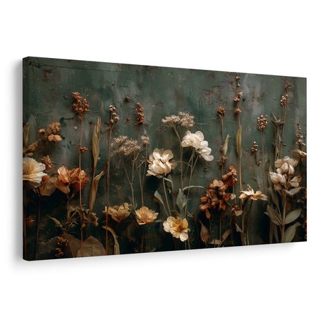 WANDBILD ROMANTISCHE TROCKENBLUMEN - BILDER BLUMEN - BILDER