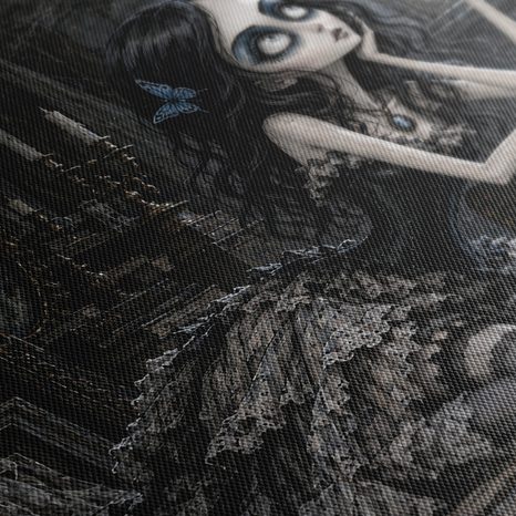 QUADRO SU TELA – SOGNI LUNARI DI UNA RAGAZZA OSCURA - QUADRI HALLOWEEN E HORROR - STAMPE E QUADRI