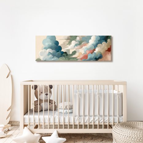 WANDBILD ABSTRAKTER HIMMEL VOLLER FORMEN UND FARBEN - BILDER VON NATUR UND LANDSCHAFT - BILDER