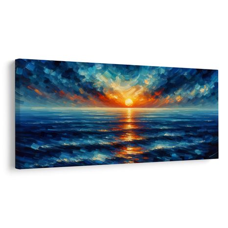 OBRAZ SLUNEČNÍ PAPRSKY NA MOŘI - OBRAZY VÝCHOD A ZÁPAD SLUNCE - OBRAZY