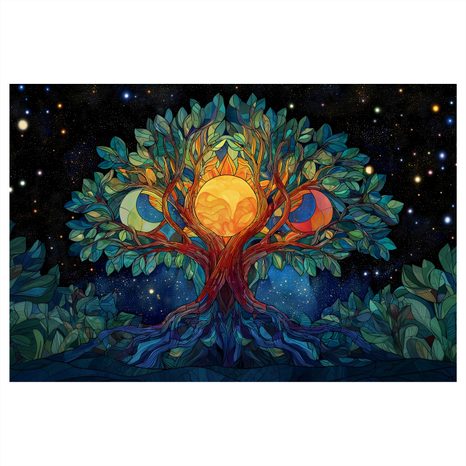 OBRAZ STROM ŽIVOTA POD HVĚZDAMI - OBRAZY STROMY ŽIVOTA - OBRAZY