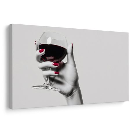 OBRAZ ELEGANCE ČERVENÉHO VÍNA - OBRAZY JÍDLA A NÁPOJE - OBRAZY