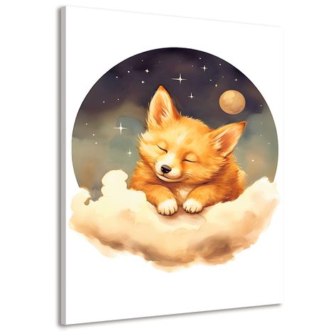 CANVAS PRINT DREAMY DOG - DREAMY LITTLE ANIMALS - PICTURES