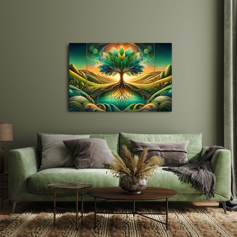 WANDBILD BAUM DES LEBENS MYSTISCHE NATUR - BILDER - 🔥 TOTALAUSVERKAUF