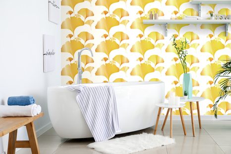 TAPETA ZLATÉ LISTY - VZOROVANÉ TAPETY - TAPETY