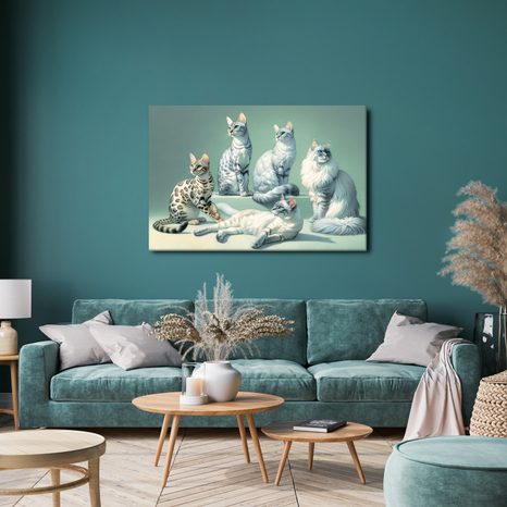 OBRAZ ELEGANTNÍ KOČKY - OBRAZY KOČKY - OBRAZY
