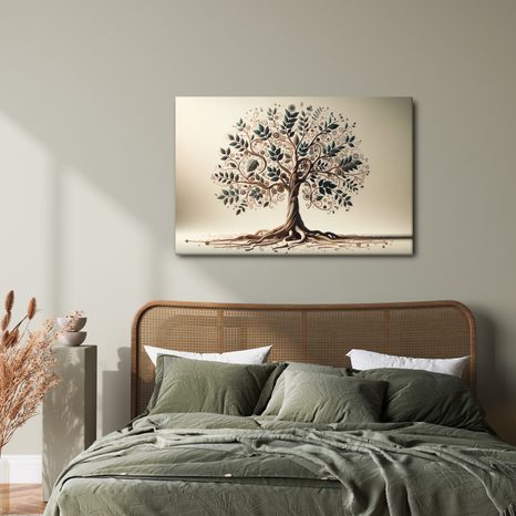 OBRAZ STROM ŽIVOTA S JEMNÝMI DETAILY - OBRAZY STROMY ŽIVOTA - OBRAZY