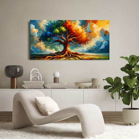OBRAZ STROM ŽIVOTA V ZÁŘI SLUNCE - OBRAZY STROMY ŽIVOTA - OBRAZY