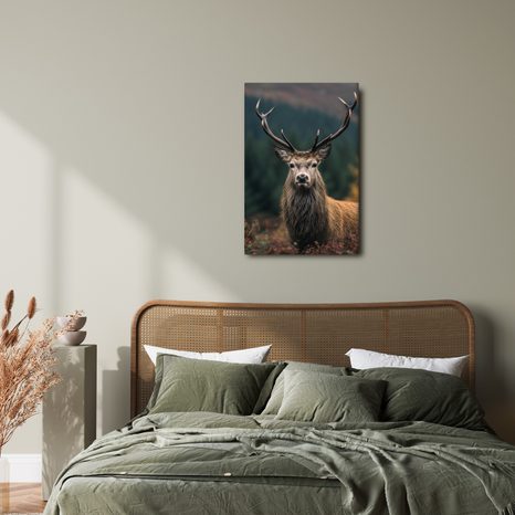 OBRAZ JELEN V PODZIMNÍ PŘÍRODĚ - OBRAZY JELENI - OBRAZY