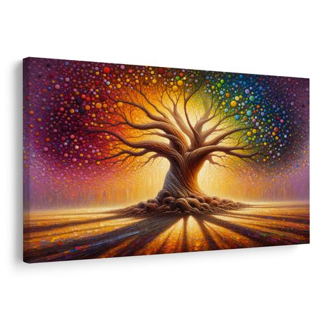 OBRAZ KOUZELNÝ STROM ŽIVOTA V BARVÁCH - OBRAZY STROMY ŽIVOTA - OBRAZY