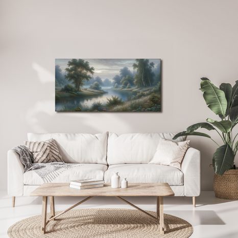 OBRAZ TICHÁ ŘEKA - OBRAZY PŘÍRODY A KRAJINY - OBRAZY