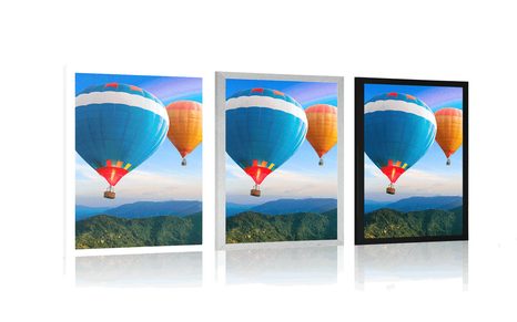 PLAKÁT DOBRODRUŽNÉ BALÓNY - PŘÍRODA - PLAKÁTY