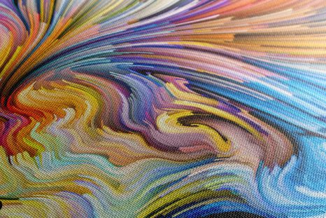 WANDBILD FARBIGES FRAUENPROFIL - ABSTRAKTE BILDER - BILDER