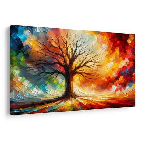 WANDBILD BAUM DES LEBENS IN FARBEN - BILDER BÄUME DES LEBENS - BILDER