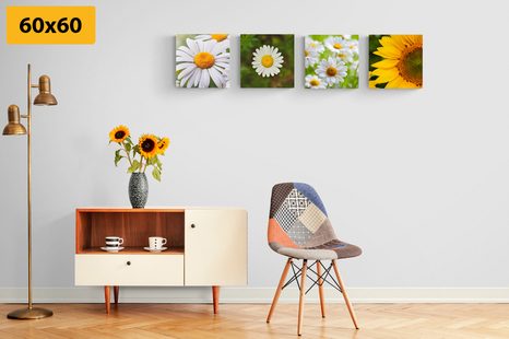 SET DI QUADRI – FIORI DI CAMPO - COLLEZIONI DI QUADRI - STAMPE E QUADRI