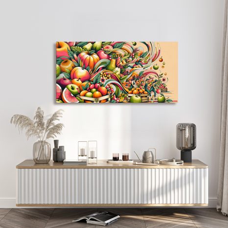 TABLOU RECOLTĂ DE FRUCTE - TABLOURI BĂUTURI ȘI MÂNCARE - TABLOURI