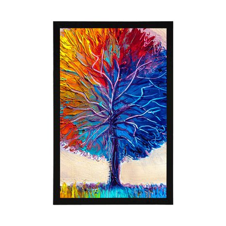 POSTER BUNTER AQUARELLBAUM - NATUR - POSTER