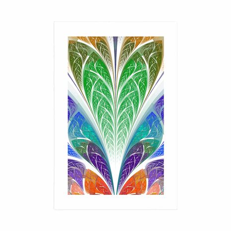 POSTER – ASTRAZIONE DEL VETRO COLORATO - ASTRATTO E MODELLATO - POSTER