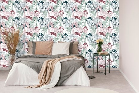 TAPETA RAZNOBOJNI LISTOVI MONSTERE - TAPETE PRIRODA - TAPETE