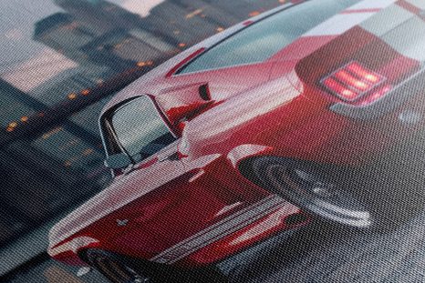 WANDBILD MUSTANG MIT PANORAMA VON NEW YORK - DOVIDO CHALLENGE - BILDER